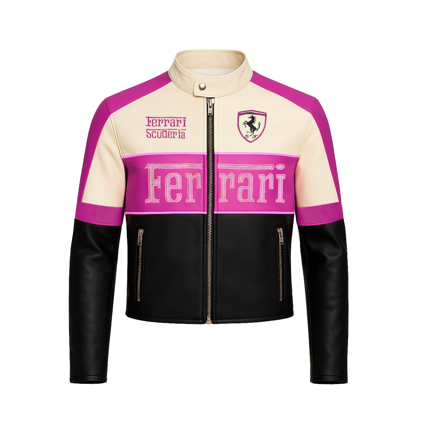 CHAQUETA MOTERA PURPURA FERRARI