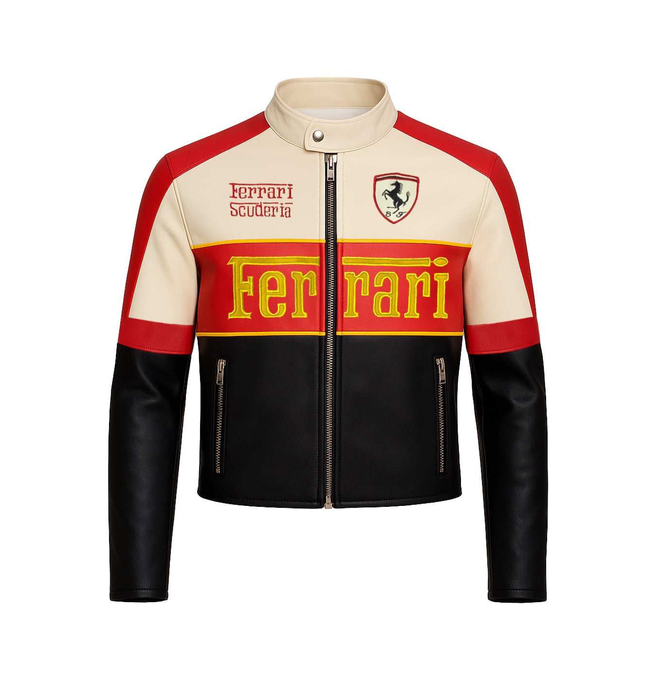 CHAQUETA MOTERA ROJA FERRARI