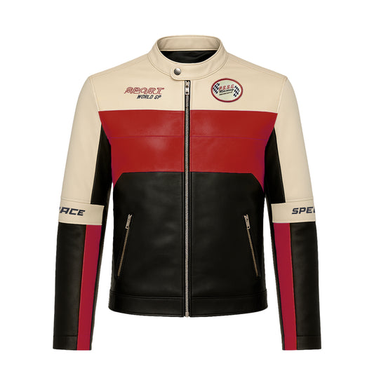 CHAQUETA MOTERA ROJA RACING GP